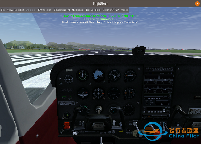 使用 FlightGear 翱翔天空-37