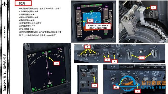 FSX 中文指南 波音737 6.2爬升也是有協議的-9010