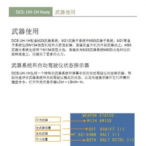 #這個(gè)游戲好玩嗎# DCS UH 1H Huey休伊直升機(jī) 中文手冊(cè) 武器使用
