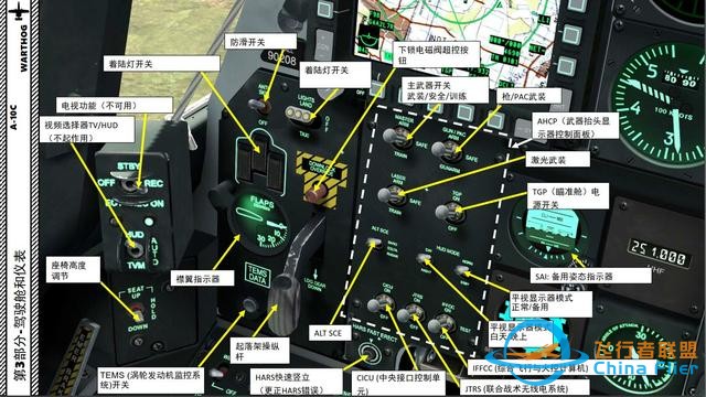 模擬飛行 DCS A-10C Warthog疣豬 中文指南 3.4左面板-617