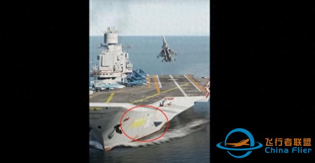 山東艦演練中有飛機墜毀？假！實為游戲模擬俄戰機著陸航母畫面-6228