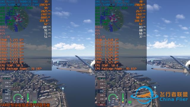 《微軟模擬飛行2024》7款A卡和2款CPU測試，9800X3D更配7900 XTX-5447