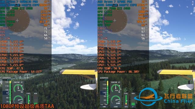 《微軟模擬飛行2024》7款A卡和2款CPU測試，9800X3D更配7900 XTX-3481