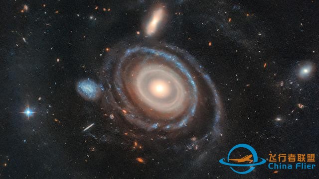 哈勃捕捉到“宇宙靶心”圖像：揭示令人驚嘆的九環星系-3640