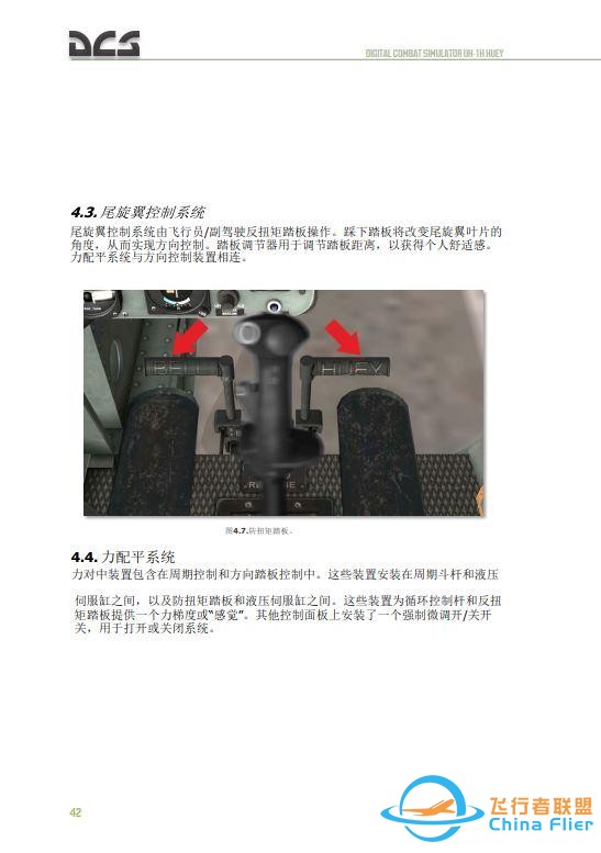 DCS UH 1H Huey休伊直升機 中文飛行手冊 3.5總距桿-9661