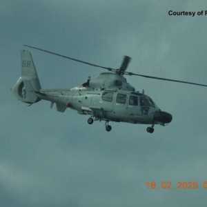 黃巖島上空緊張一幕：解放軍直9如泰山壓頂，菲方女記者直呼上帝